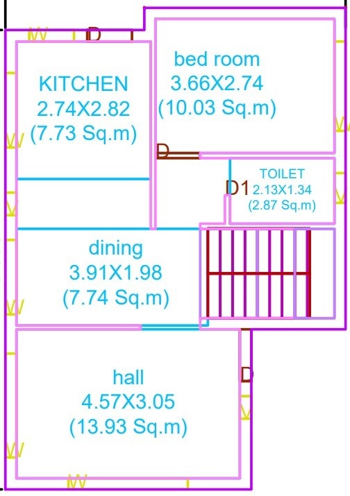 vrindavan homes Floor Plan Ground Floor Plan