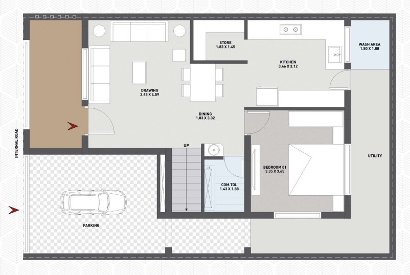 nandan parisar Floor Plan Ground Floor Plan