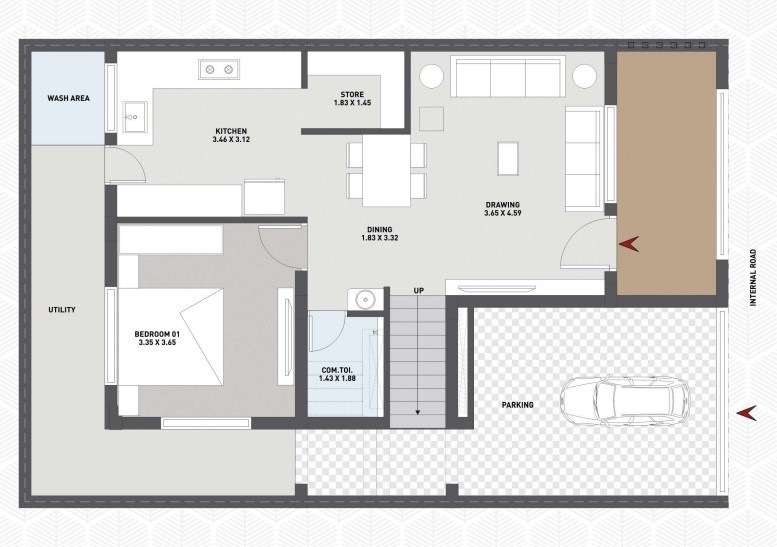  nandan parisar Floor Plan Ground Floor Plan