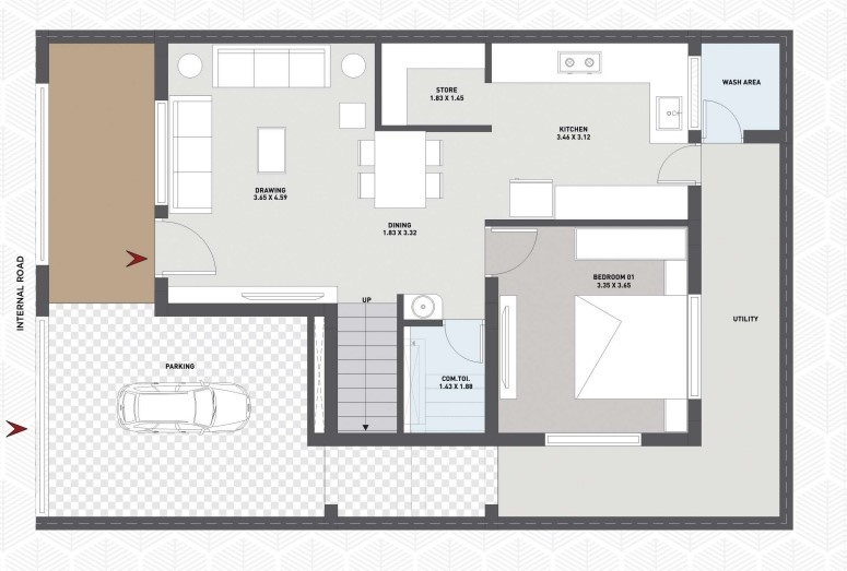  nandan parisar Floor Plan Ground Floor Plan