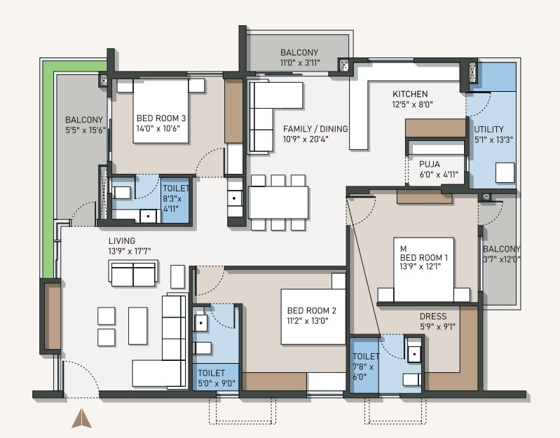 Floor Plan empire residential apartments Floor Plan Floor Plan