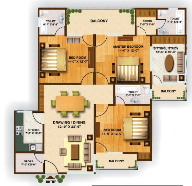 Floor Plan  kaanha residency Floor Plan Floor Plan