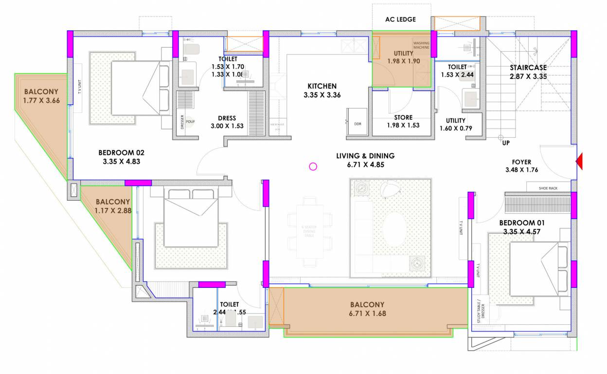  veristo Floor Plan Penthouse Floor Plan
