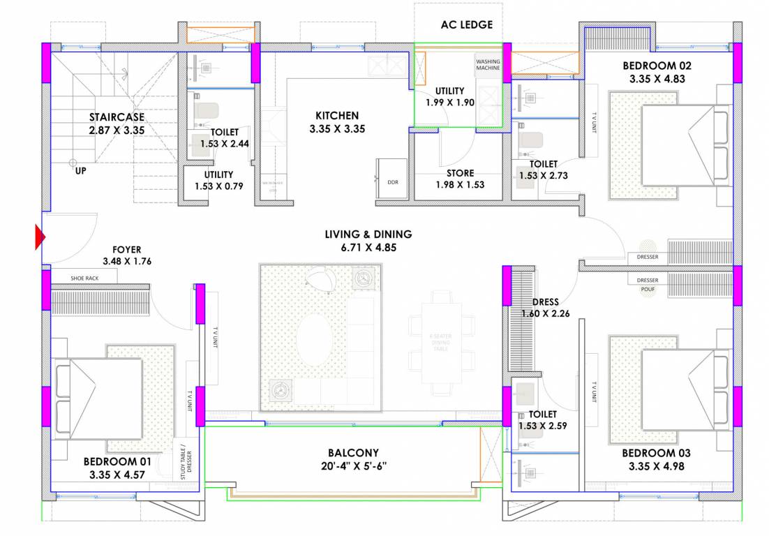  veristo Floor Plan Penthouse Floor Plan