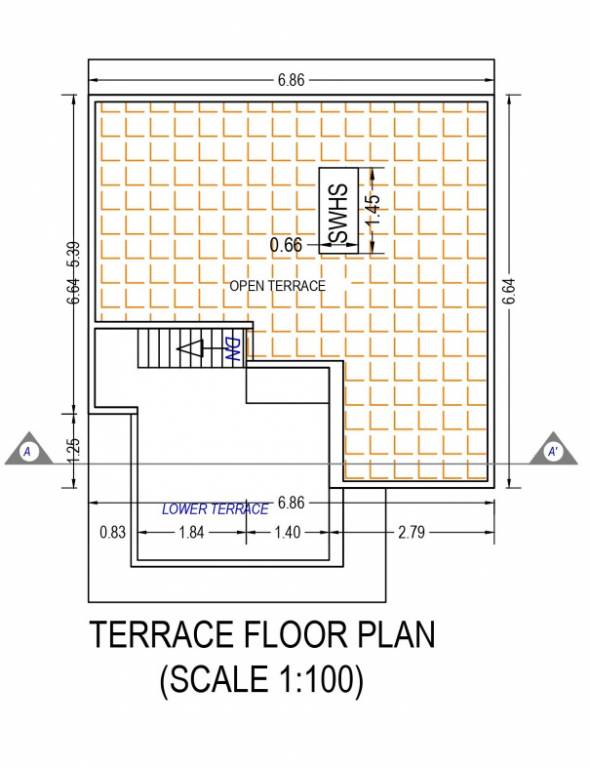  7x sparsh villa Floor Plan Terrace Floor Plan