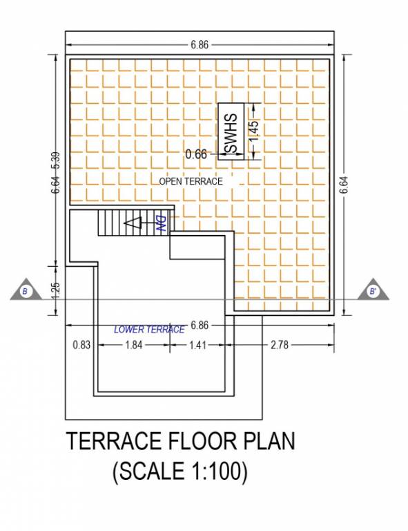  7x sparsh villa Floor Plan Terrace Floor Plan