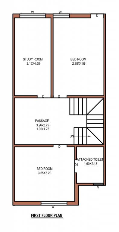  nand vihar 4 Floor Plan First Floor Plan