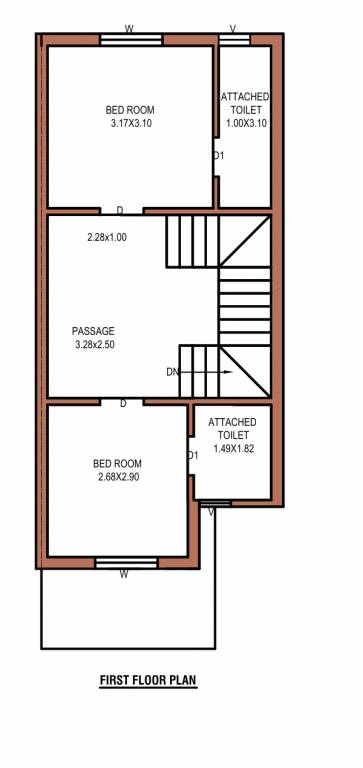  nand vihar 4 Floor Plan First Floor Plan