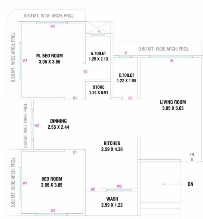 Floor Plan tulsi glorious Floor Plan Floor Plan