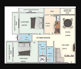  golden-leaf Floor Plan Upper Level Duplex Plan