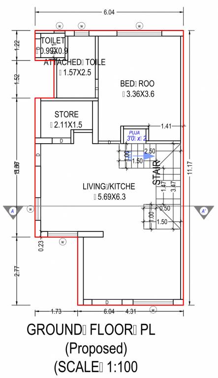 residency Floor Plan Ground Floor Plan