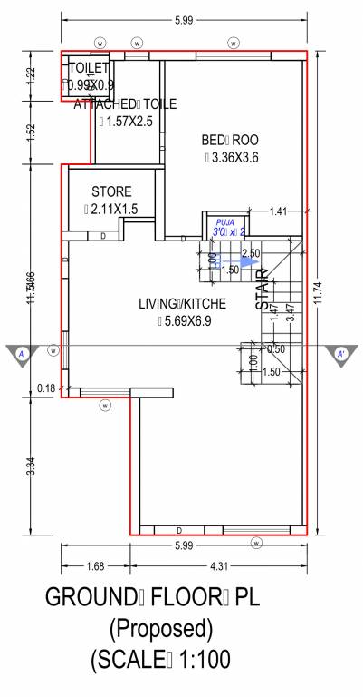 residency Floor Plan Ground Floor Plan