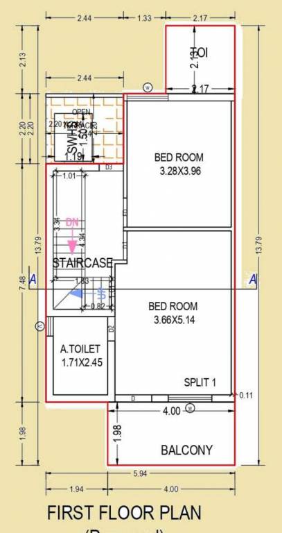  omkar aangan Floor Plan First Floor Plan