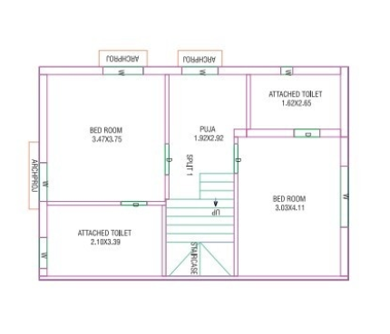 aakar aangan Floor Plan First Floor Plan