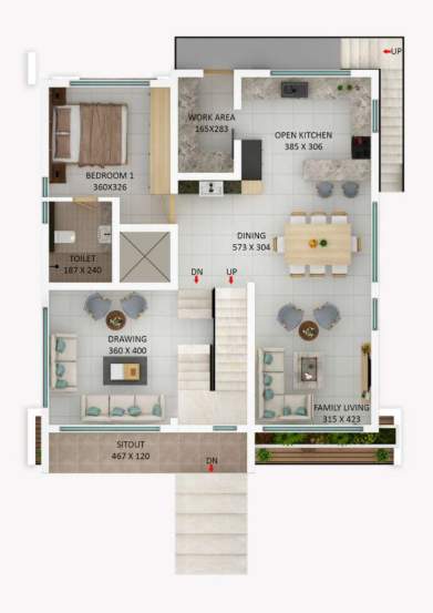  urban serenity villas Floor Plan First Floor Plan