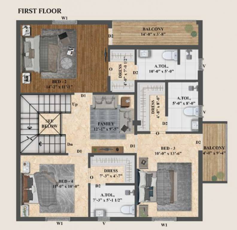  encanto Floor Plan First Floor Plan