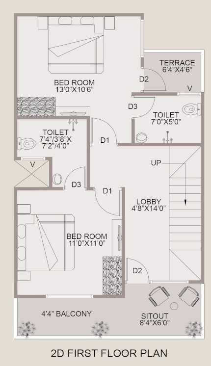  prithvi courtyard phase 2 a Floor Plan First Floor Plan
