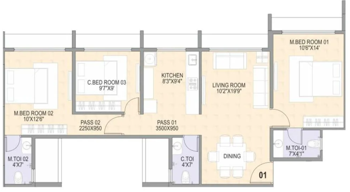 Floor Plan om sonal heights Floor Plan Floor Plan