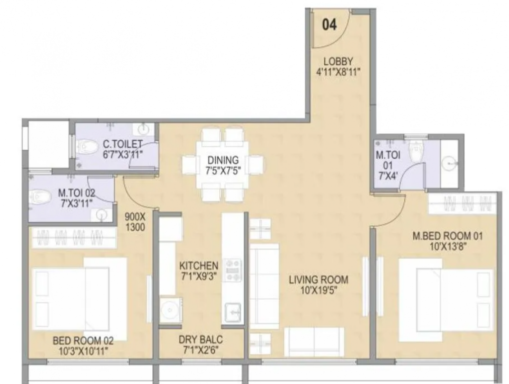 Floor Plan om sonal heights Floor Plan Floor Plan
