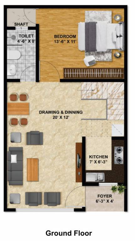  enclave Floor Plan Ground Floor Plan