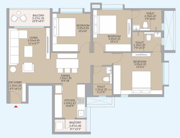  kolte-patil-little-earth Floor Plan Floor Plan