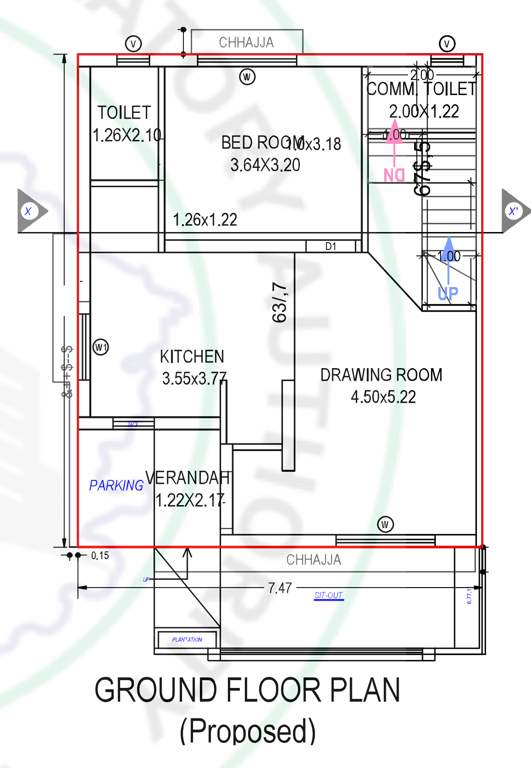  divine homes Floor Plan Ground Floor Plan