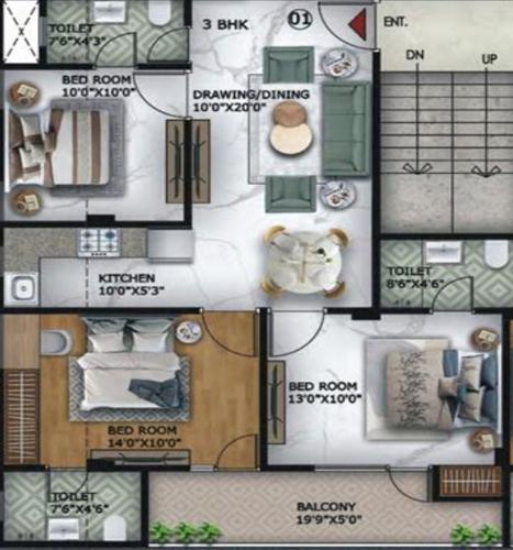 Floor Plan oynx-arenaa-heights-the-ultima-107 Floor Plan Floor Plan