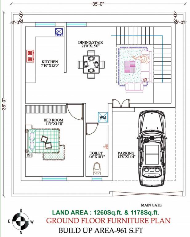 metro dream villa Floor Plan Ground Floor Plan