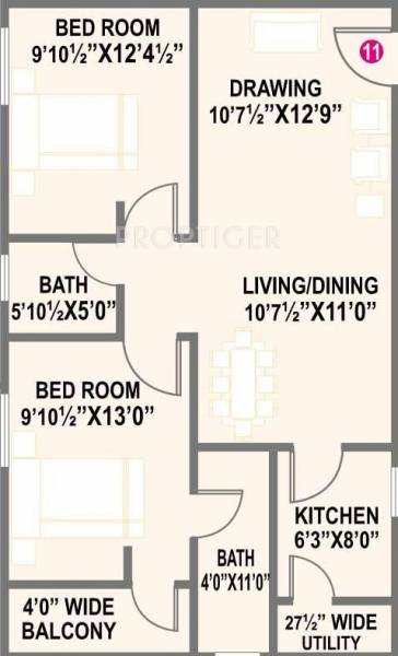 Akshay Fortune (2BHK+2T (930 sq ft) 930 sq ft) Akshay Fortune (2BHK+2T (930 sq ft) 930 sq ft)