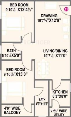 Akshay Fortune (2BHK+2T (930 sq ft) 930 sq ft) Akshay Fortune (2BHK+2T (930 sq ft) 930 sq ft)
