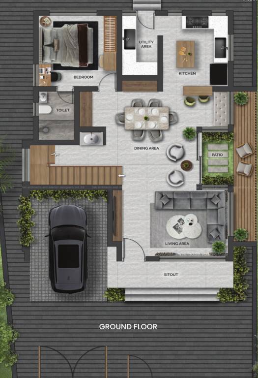  8 wings Floor Plan Ground Floor Plan