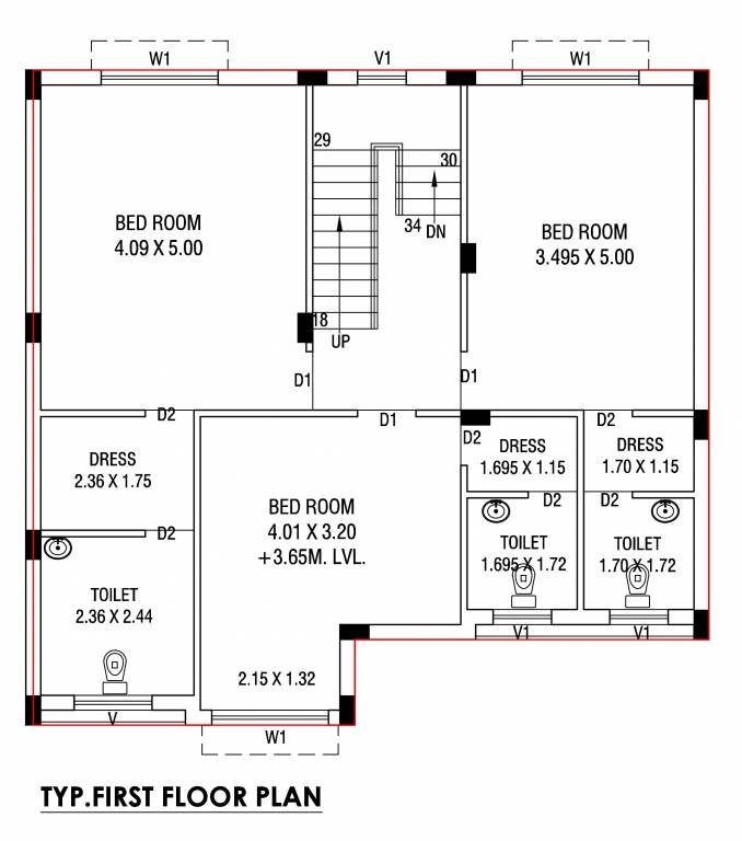 rajvi classic Floor Plan First Floor Plan