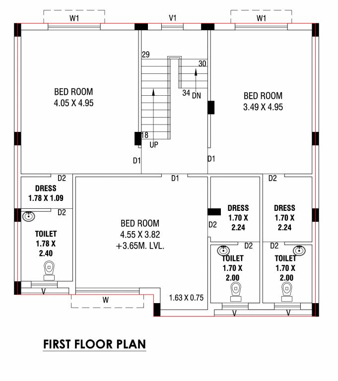 rajvi classic Floor Plan First Floor Plan