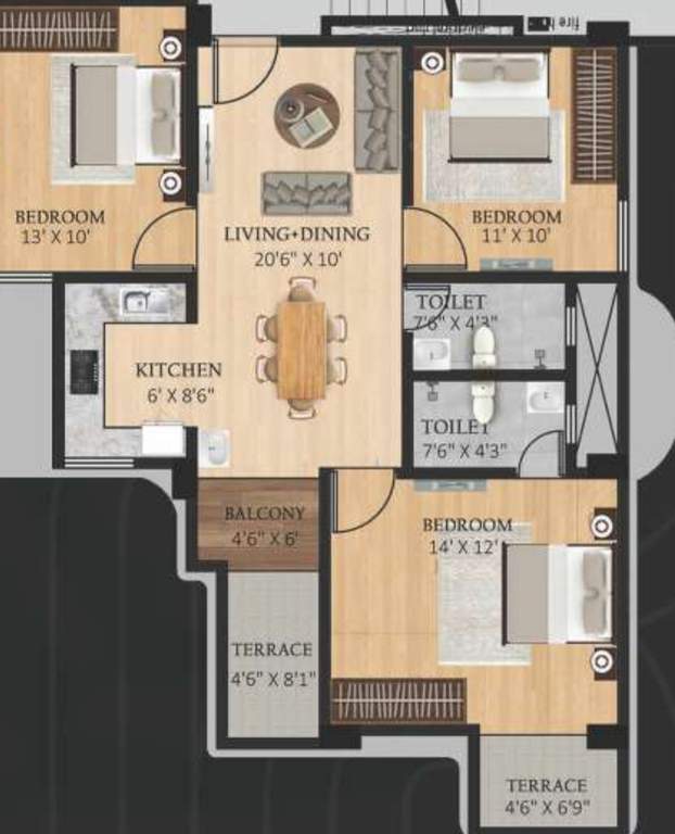  chandrama tower Floor Plan Floor Plan