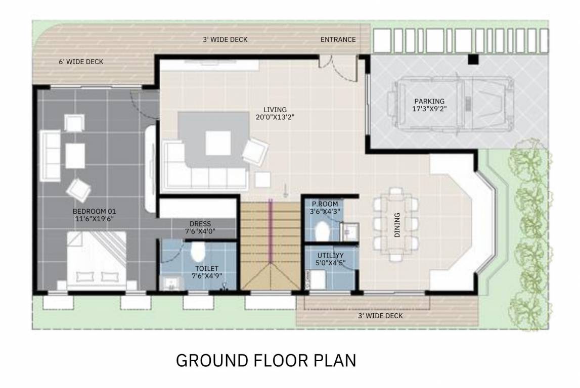  palm paradise by westbury Floor Plan Ground Floor Plan