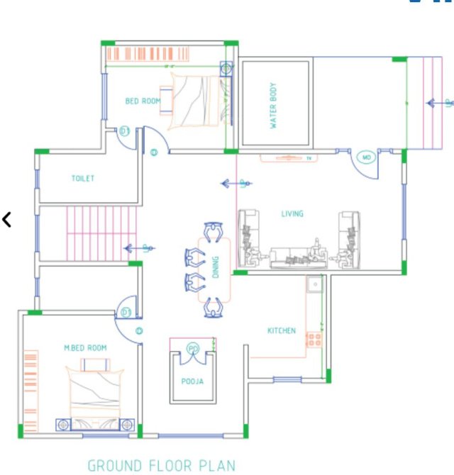  nature mahal Floor Plan Ground Floor Plan