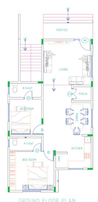  nature mahal Floor Plan Ground Floor Plan