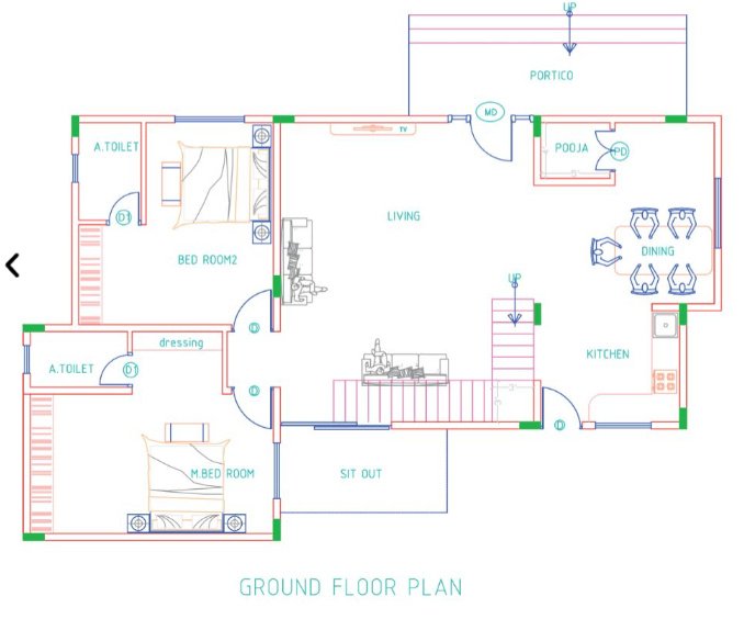  nature mahal Floor Plan Ground Floor Plan