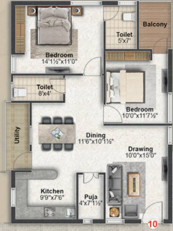  bai residency Floor Plan Floor Plan
