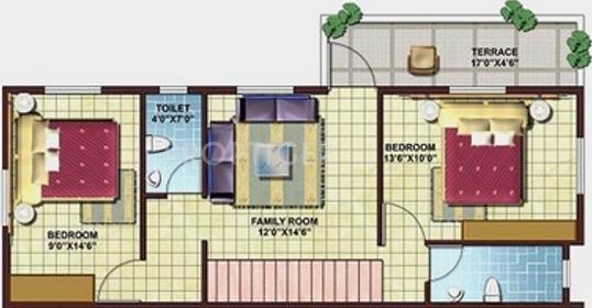 Dales Dales Avenue (3BHK+3T (1,900 sq ft) 1900 sq ft)