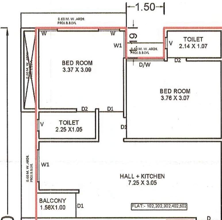  alaknanda co operative housing society Floor Plan Floor Plan