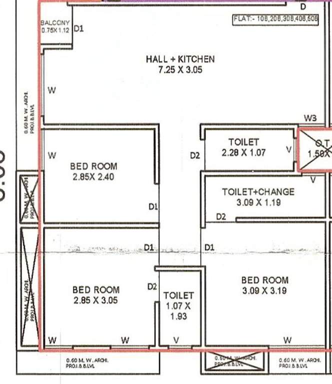  alaknanda co operative housing society Floor Plan Floor Plan
