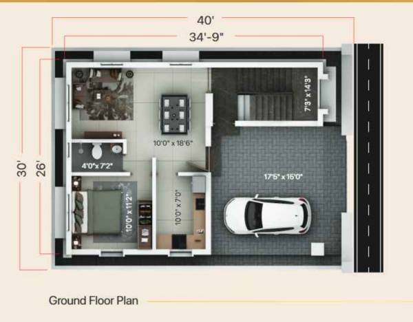  estate-celestia Floor Plan Ground Floor Plan