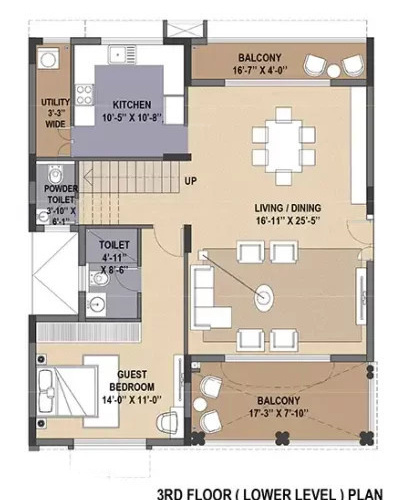 royal avenue Floor Plan Lower Level Duplex Plan