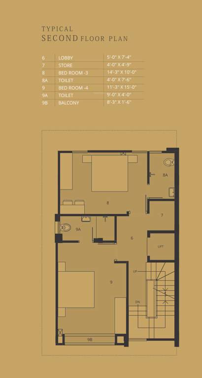  the palace Floor Plan Second Floor Plan