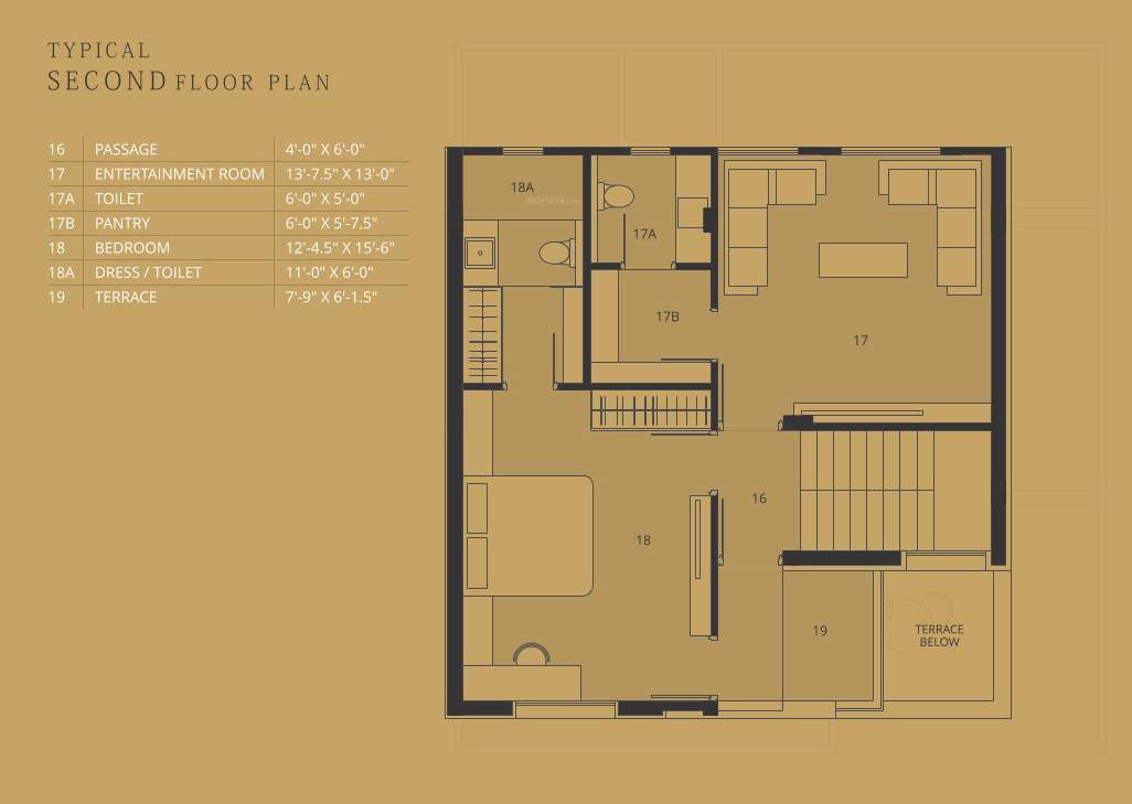  the palace Floor Plan Second Floor Plan