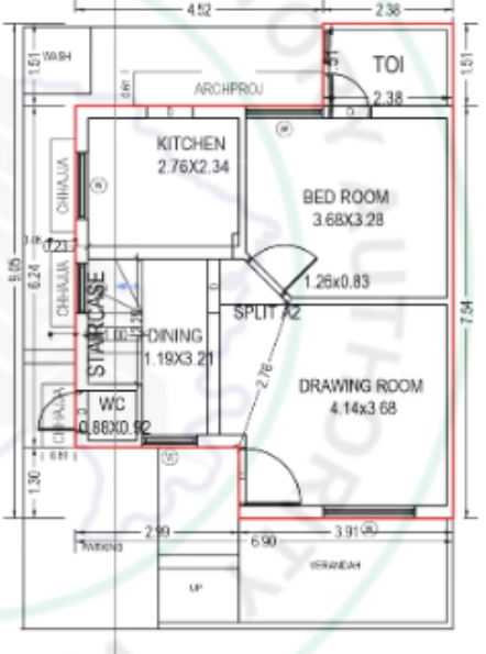  parmanand orchid Floor Plan Ground Floor Plan