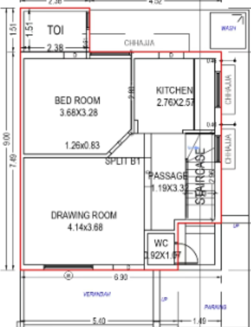  parmanand orchid Floor Plan Ground Floor Plan