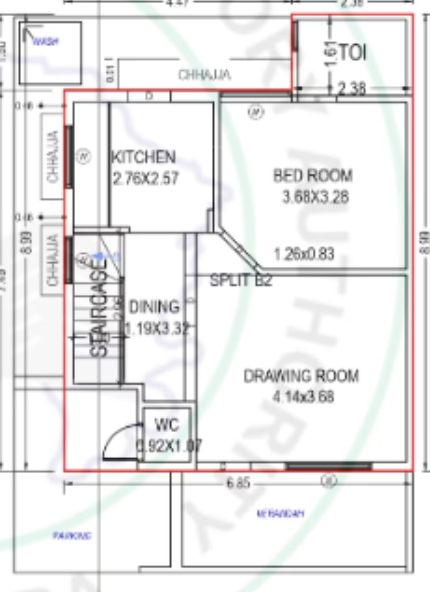  parmanand orchid Floor Plan Ground Floor Plan