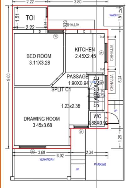  parmanand orchid Floor Plan Ground Floor Plan